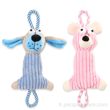 Nouveaux jouets à mâcher durables pour chiens en peluche grinçants pour animaux de compagnie